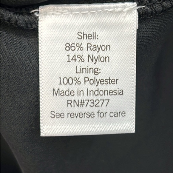 Women's Nine West Tie Neck Puffed Sleeve Cinched Mini Dress Sz Medium Rayon EUC - Picture 8 of 12